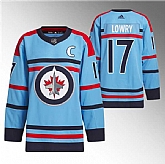 Men's Winnipeg Jets #17 Adam Lowry Light Blue Anniversary Primegreen Stitched Jersey Dzhi,baseball caps,new era cap wholesale,wholesale hats